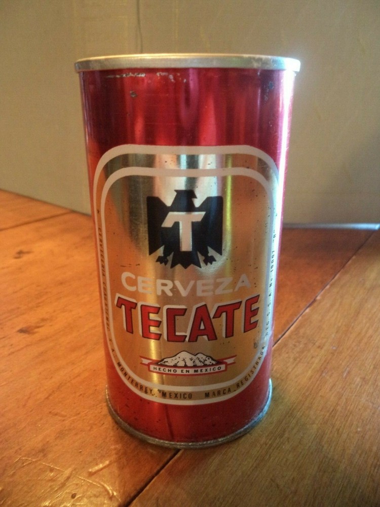 TECATE CERVEZA 12 OZ STRAIGHT EDGE STEEL MEXICO