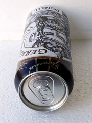 Empty Beer Can GERMANARICH Dunkel 500ml Obolon Ukraine 2025 Bottom Open