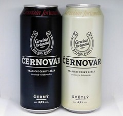 Empty Beer Cans CERNOVAR 500 ml. Czechia 2022 Bottom Open! – 2 pcs.