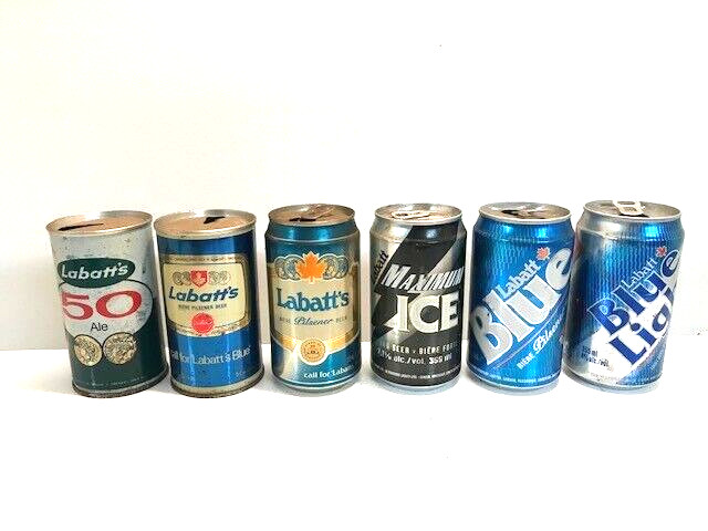 Labatt’s beer cans
