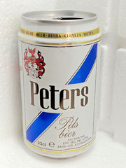 Empty Beer Can PETERS 330 ml. United Kingdom 1994 Top Open!