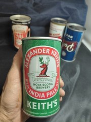 Vintage 1970s Keiths India Pale Ale Beer Can Empty Can MINTY