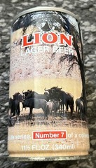LION LAGER #7 WILDEBEEST OHLSSONS CAPE BREWERY SOUTH AFRICA