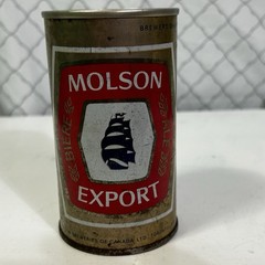 MOLSON EXPORT Vintage Steel Beer Can 12 oz Toronto Canada Union Made Ale Biere