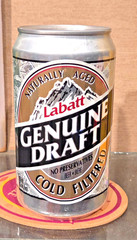 1995 FLUTED 355 mL ALUMINUM LABATT GENUINE DRAFT BEER CAN CANADA MOUNTAINS