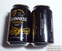 EMPTY – GUINNESS STOUT BEER can MALAYSIA Gold SIGNATURE 330ml Collect 2013 MY