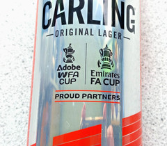 4 EMPTY BEER CAN CARLING 10 FOOTBALL CUP, ESTRELLA DAMM, EFES PILSNER, HEINEKEN