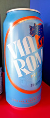 x3 EMPTY BEER CANS VIA ROMA ITALY PIAST WROCLAW POLAND, STAROPRAMEN PRAGUE CZECH