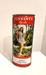 Tennent’s Girls Lager Beer Linda Pretty, Pretty 15.5oz steel beer can Scotland