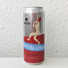 Empty “Neposlušna” Beer can; 500 ml/16.9 fl oz; BOTTOM (Brlog Brewery, Croatia)