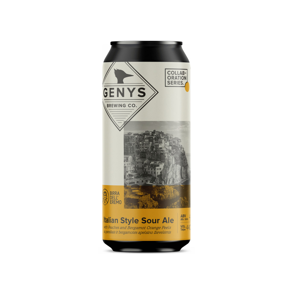 Genys Brewing Empty Collectible Beer Can Italian Style Sour Ale 440ml