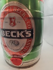 BECK’S 5 LITER MINI BEER KEG~GERMANY #28