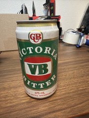 Victoria Bitter 375 ml Pull Tab Beer Can Carlton Australia VTG