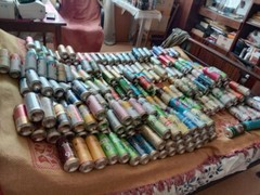 MYSTERY BOX Large Size. Collectible EMPTY Beer Cans from Europe Ukraine – 76 pcs