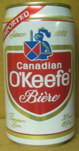 CANADIAN O’KEEFE BIERE 12oz 355ml Beer CAN Molson Brewery, Vancouver CANADA 1/1+