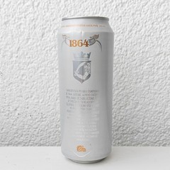 Empty 2023 “Sarajevsko 1864” Lager Beer can; 500 ml/16.9 fl oz; TOP (Bosnia)