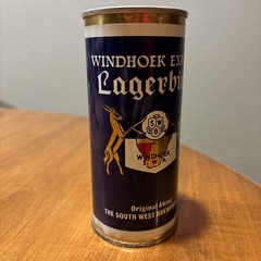 Windhoek Lagerbier Beer Can – South Africa – Steel – 450 ml – 16 Oz @1970’s