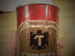 TECATE CERVEZA EXPORT 12 OZ STRAIGHT EDGE STEEL BEER CAN MEXICO