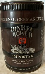IMPORTED 5 LITER DINKEL ACKER MINI BEER KEG GERMAN GERMANY EMPTY CAN