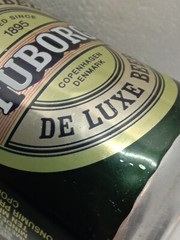 TUBORG De Luxe Empty Beer Can 330 ml Denmark 1990s Top Open Collectible Vintage