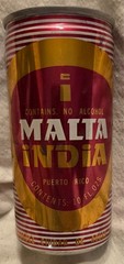 Malta India Beer Can – Puerto Rico – Pull Tab – 10 Oz Air sealed