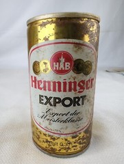 Henninger Export Frankfurt Germany Pull Tab Beer Can EMPTY (VN) (HA)