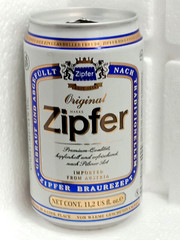 ZIPFER Vintage Empty Beer Can 330ml Austria 1994 Top Open Collectible