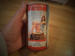 TENNENT’S LAGER ROUND EDGE STEEL BEER CAN SCOTLAND 333 ML VICKY JUST WAITING