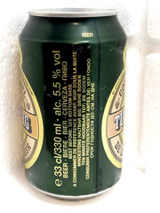 TUBORG De Luxe Empty Beer Can 330 ml Denmark 1990s Top Open Collectible Vintage