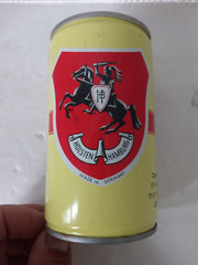 HOLSTEN LAGER Beer Can 11 oz. Steel Pull Tab HAMBURG Germany AGENT STAMP