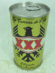 nice Mexico XXX Cerveza Obscura Beer Can Cerveceria Moctezuma Mexican tres equis