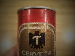 TECATE CERVEZA EXPORT 12 OZ STRAIGHT EDGE STEEL BEER CAN MEXICO