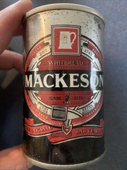 Vintage Mackeson Stout Beer Can Whitbread England Pull Tab Missing Tab 1970s