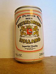 Rare, Dutch Peter’s Brand Pilsner Beer Can, 11 oz. Pop Top, Top Opened