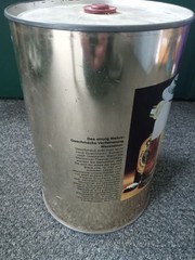 Warsteiner Pilsner 3.8L Liter Gallon Beer Can Steel Party Barrel GERMANY 1970s