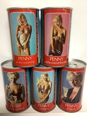 TENNENT’S GIRLS “PENNY” (COMPLETE 5 CAN SET) 333ml C/S Beer Cans