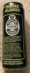 TUBORG Green Label PILSENER 50 cl Beer Can “Der durstige Mann” Denmark