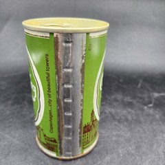VTG CARLSBERG CARLING PULL TAB BEER CAN EMPTY UNOPENED DISPLAY CAN WIDE SEAM