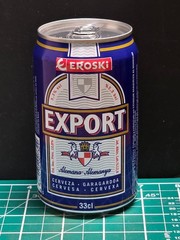 EROSKI EXPORT CERVEZA 330ML BEER CAN 1994 (TRAY 13)