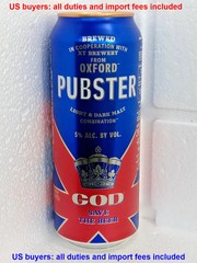 Empty Beer Can British PUBSTER Obolon 500 ml. Ukraine 2025 Bottom Open