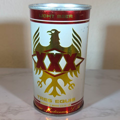 Dos Equis XXX Tres Equis Cerveza Clara Light Beer Pull Tab Can Mexico