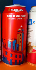 4 EMPTY BEER CAN CARLING 10 FOOTBALL CUP, ESTRELLA DAMM, EFES PILSNER, HEINEKEN