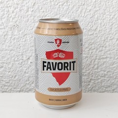 Empty 2025 Favorit Lager Beer can; 330 ml/11.2 fl oz; BOTTOM (Istria, Croatia)