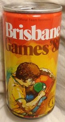 Brisbane Bitter Beer Can -1982 Games..Ping Pong..Australia..375 ml – (12.5 Oz)