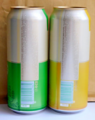 Empty Beer Cans LVIVSKE RADLER 480 ml. Ukraine 2023 Bottom Open! – 2 pcs. 🇺🇦