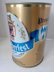 OKTOBERFEST REAL DRAFT BEER Flat Top Gallon Beer Can 3.77L Liter Steel CANADA