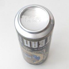 Empty Steam Brew Imperial Stout Beer can; 500 ml/16.9 fl oz; TOP (Germany)