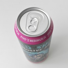 Empty Wild Shot IPA Beer can; 500 ml/16.9 fl oz – BOTTOM (LD Brewery, Croatia)