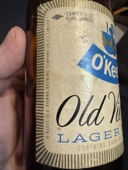 Vintage Beer Bottle – O’keefe’s Old Vienna Lager 1960s Canada Empty