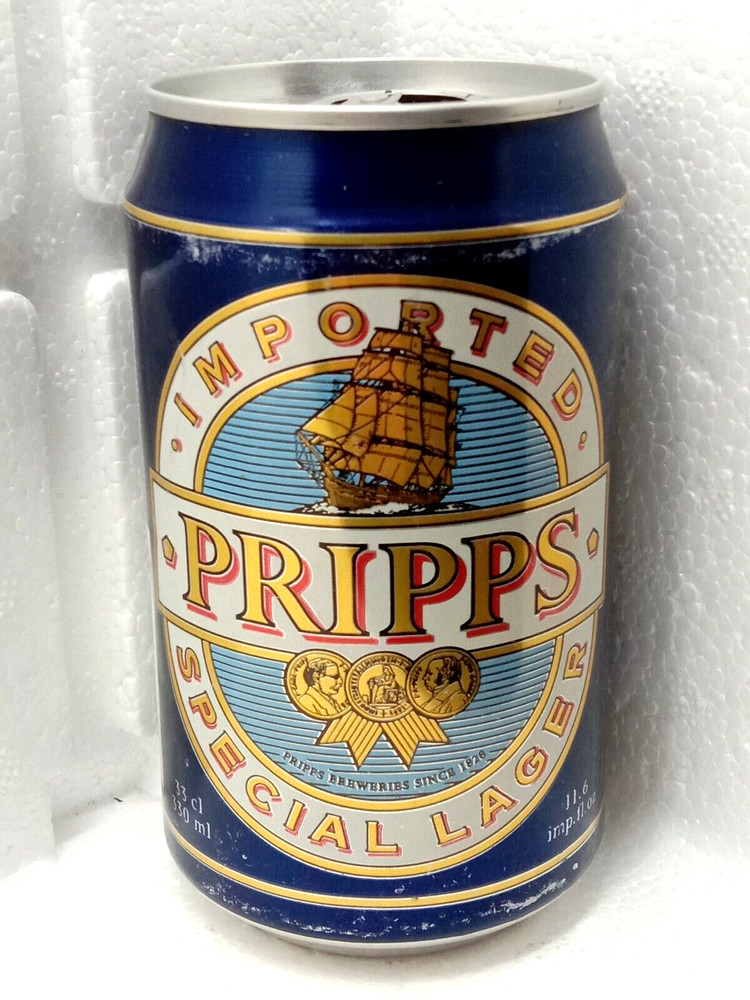 Empty Beer Can PRIPPS Special Lager 330 ml. Sweden 1994 Top Open!